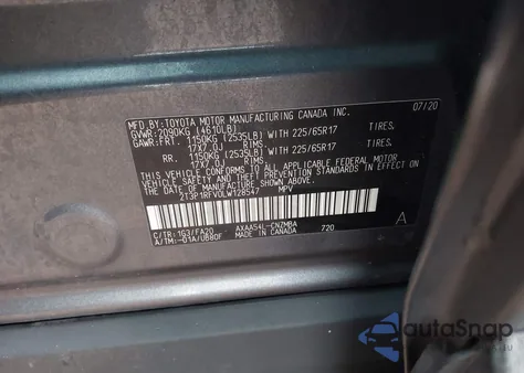 2020 Toyota Rav4 Xle from USA, damaged, VIN 2T3P1RFV0LW128547